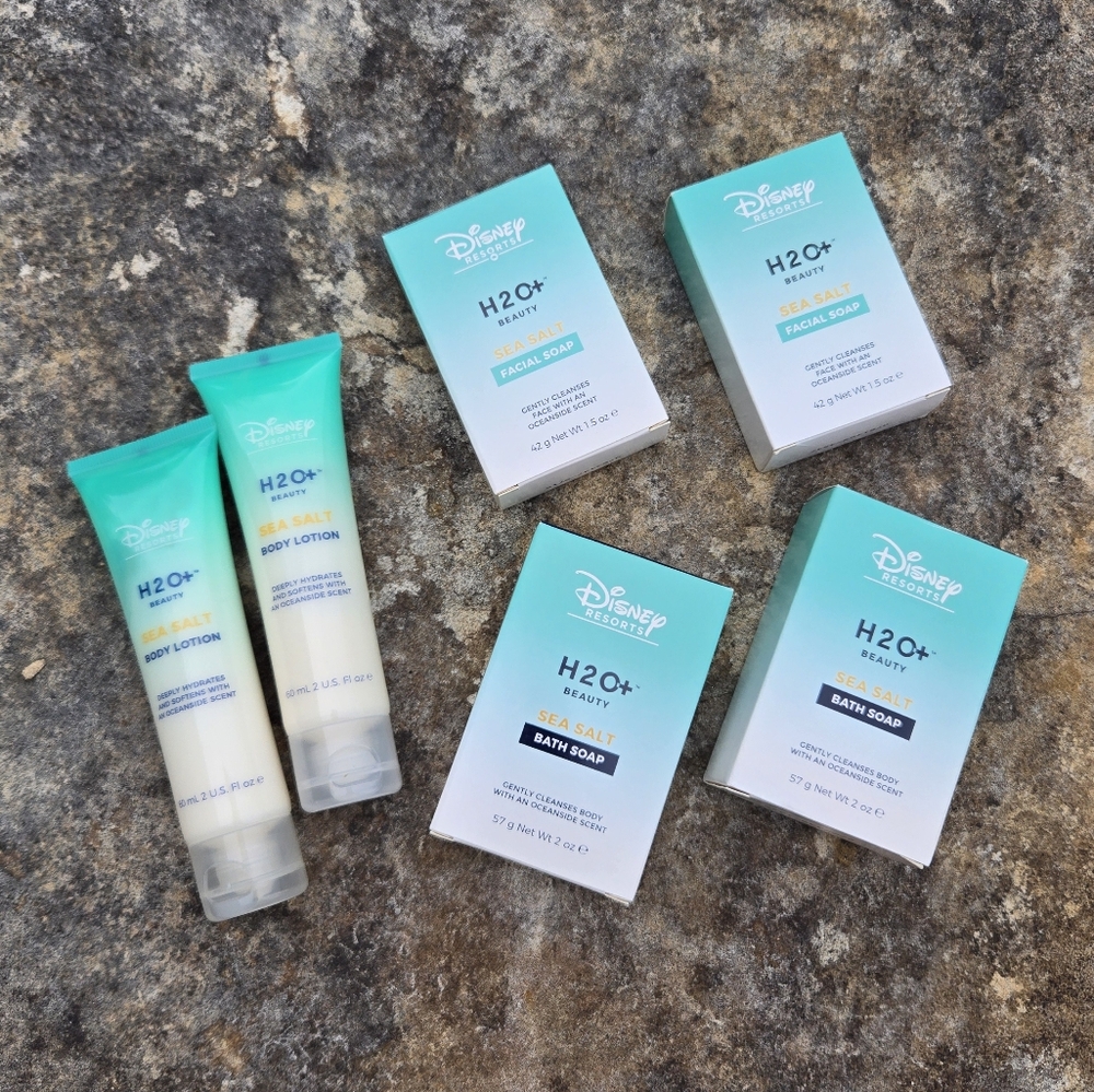 NWT Disney Resorts H2O+ Sea Salt Soap And Lotion Travel Size Set - Picture 1 of 9